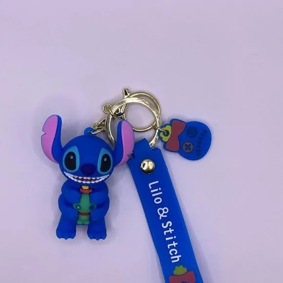 💙 Lilo & Stitch Doll Keychain Blue Hawaii - Picture 3 of 4
